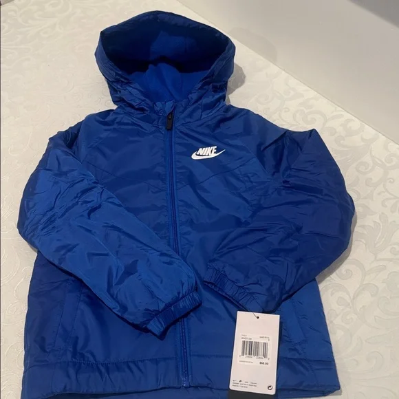 Nike Kids Fleece Lined Windbreaker. Boys 7. - Picture 4 of 12